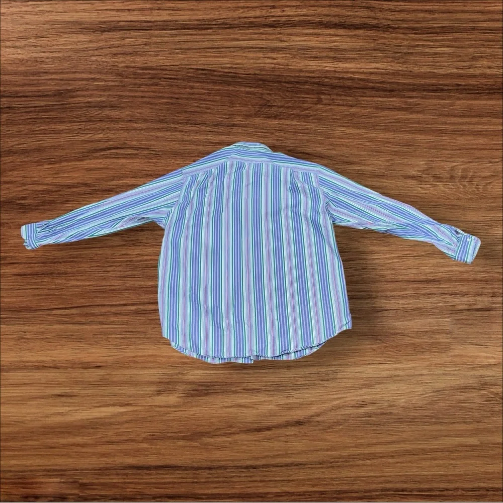 Polo Ralph Lauren‎ Westerton Custom Fit Veritcal Striped Long Sleeve Mens 2XLT